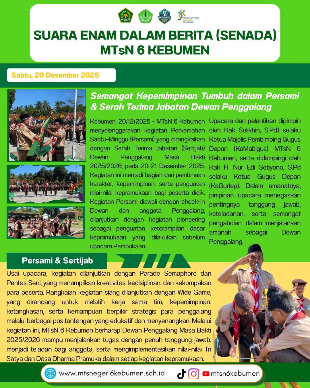 Persami dan Sertijab 2025 - (Ada 3 foto)